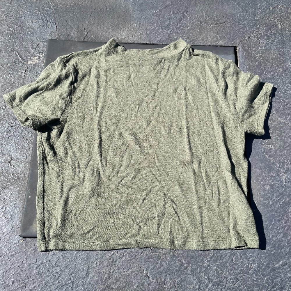 Mock Neck Crop Top